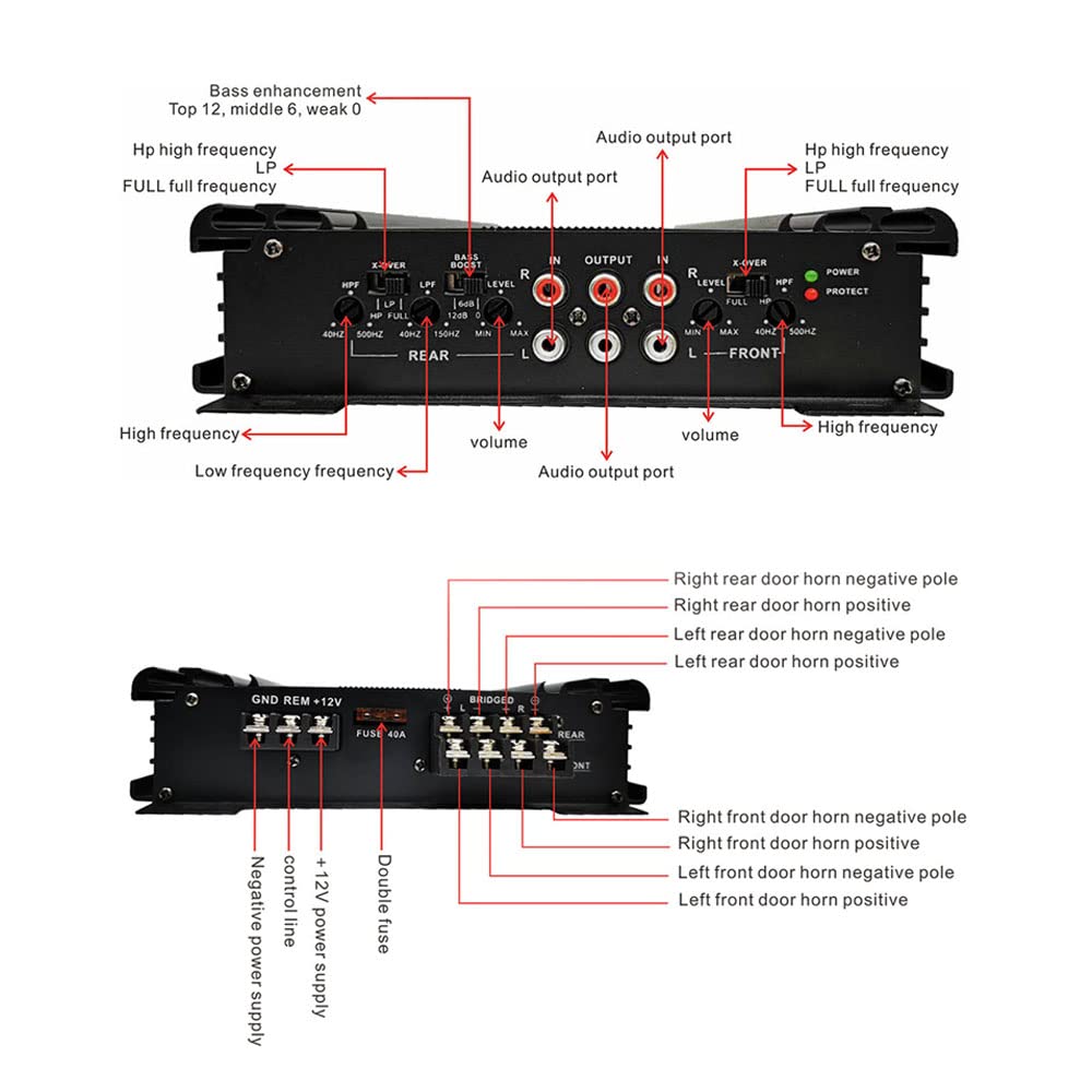 4 Channel Car Audio Amplifier H225215