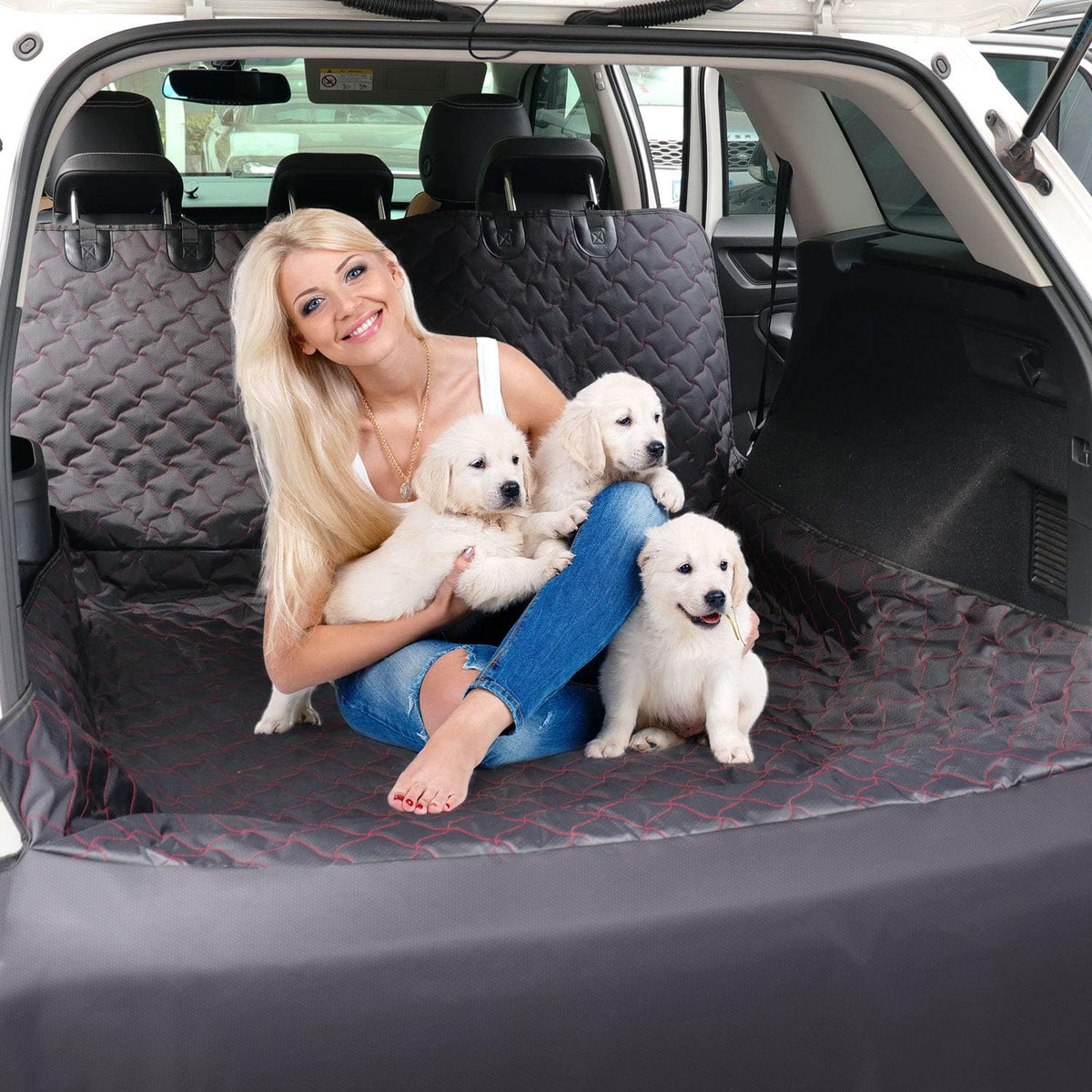 Waterproof Nonslip SUV Cargo Liner with Bumper Flap O73965