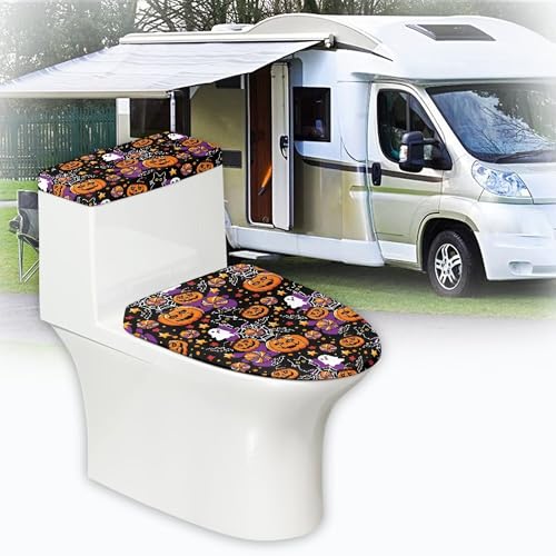 Christmas Trees Toilet Lid Cover and Toilet Tank Cover Set Stretch Seat Covers W620951