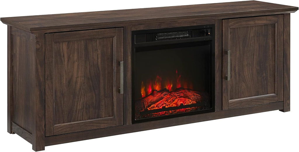 58-inch Low Profile TV Stand with Electric Fireplace L918