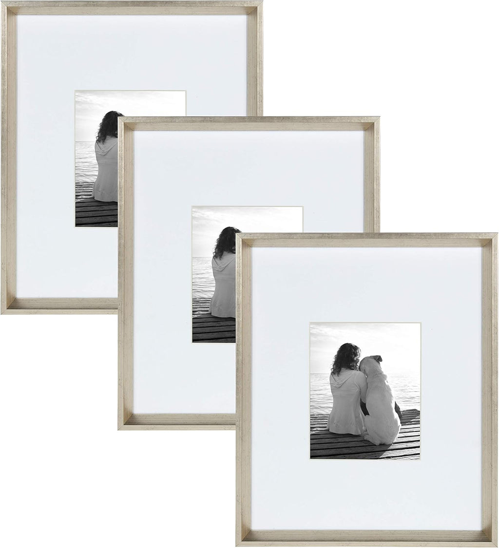 Gold 16x20 Matted to 8x10 Wall Picture Frame Set, Pack of 3 J259071