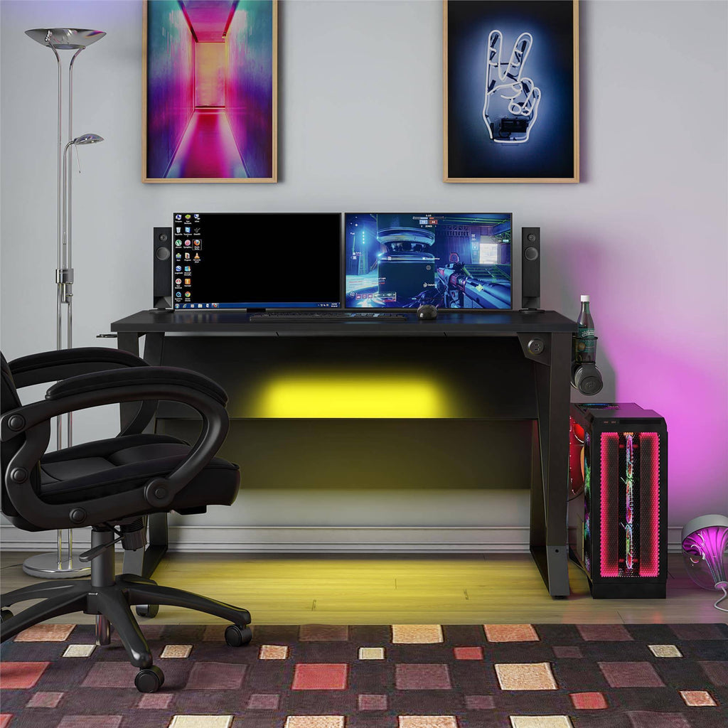 Adjustable Gaming Desk Black X53079