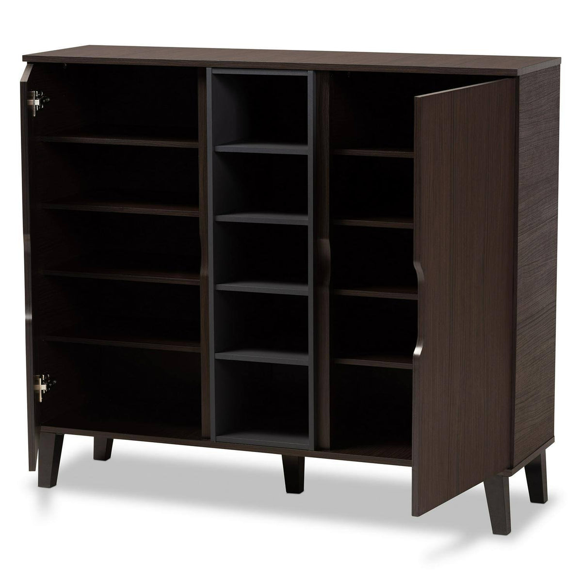 Two-Tone Dark Brown and Grey Wood Dresser L914083