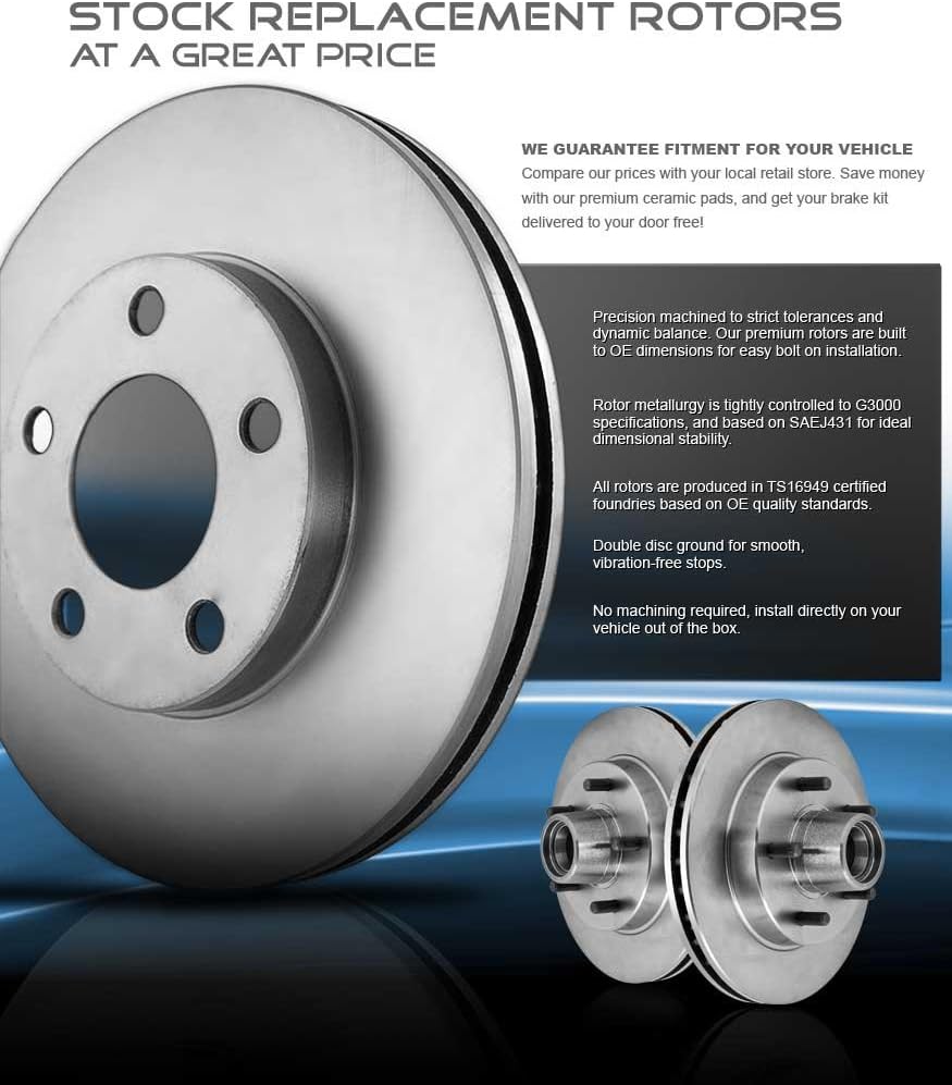 Brake Rotors with Brake Pads and Sensors A546