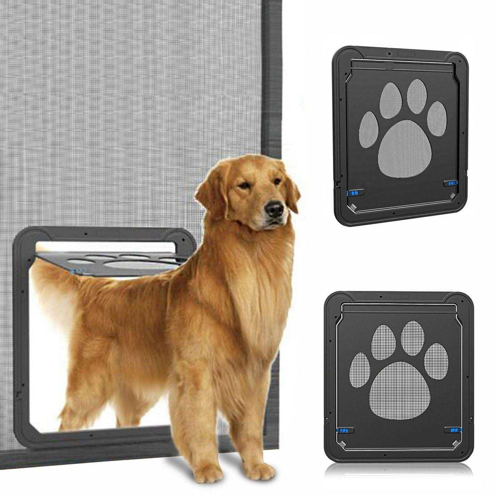 Lockable Dog Screen Door 12x14x0.4 Inch H97253