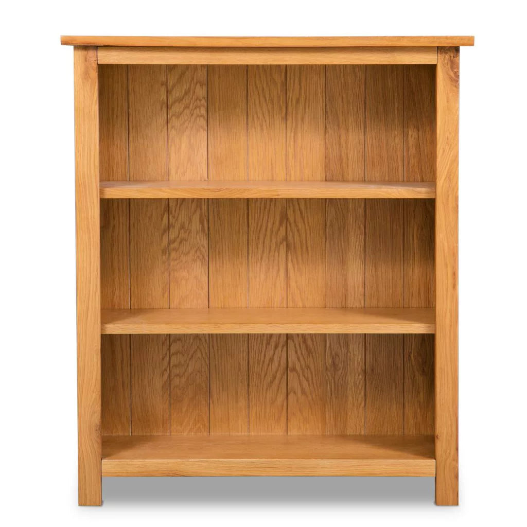 3-Tier Solid Oak Wood Bookcase F4054