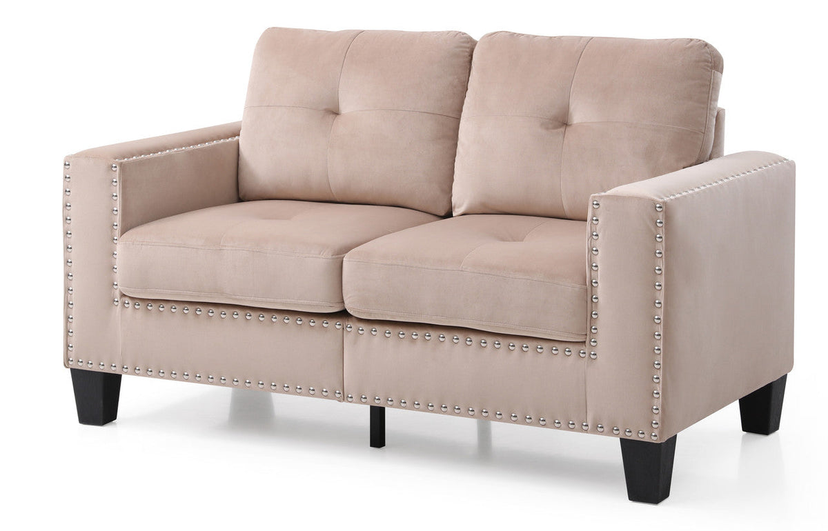 Beige Loveseat O24762