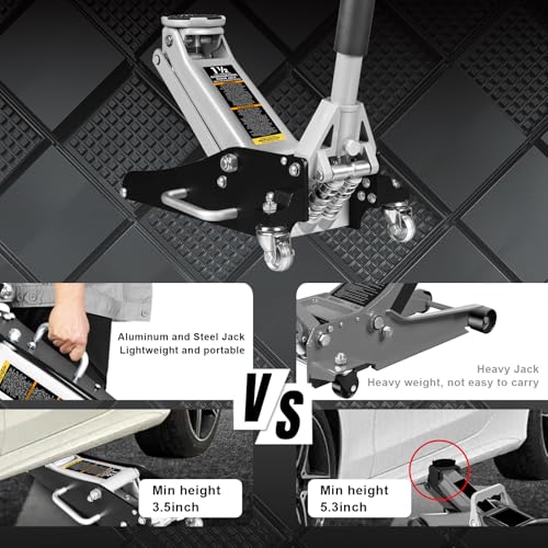 1.5 Ton Low Profile Aluminum Steel Racing Floor Jack A40341