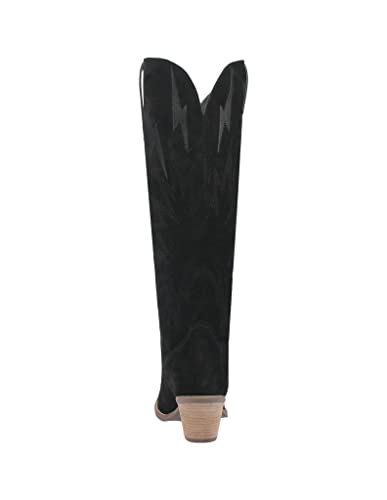 Black Knee High Casual Boots D3945