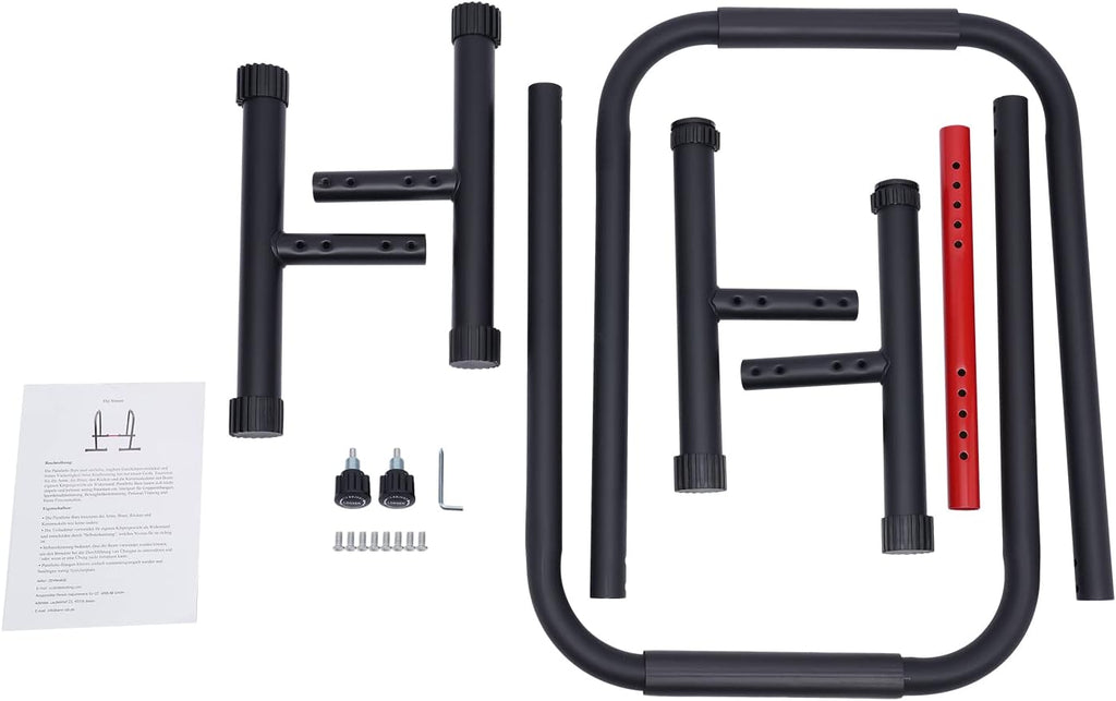 Black Heavy Duty Adjustable Dip Bar, 440 LBS Loading Capacity X966