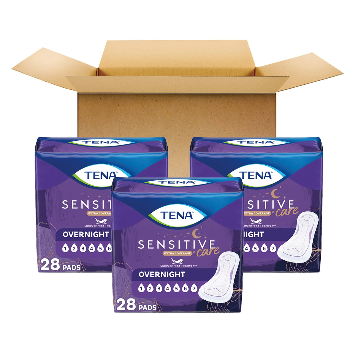 Overnight Incontinence Pads, 84ct O518