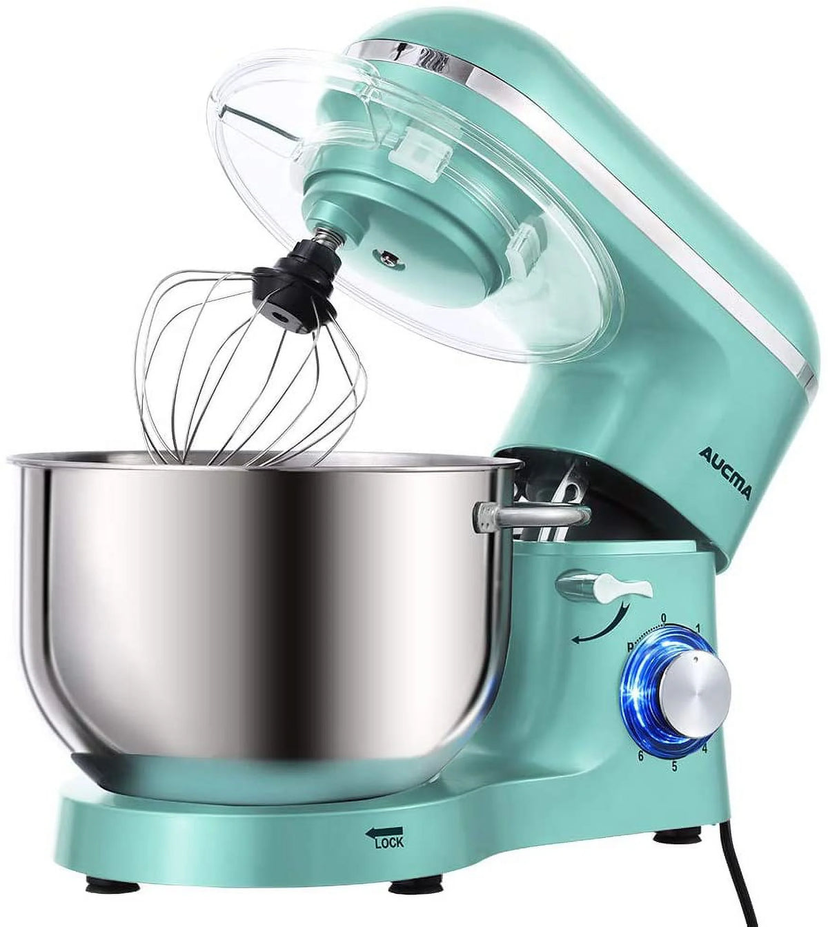 6.5-QT 660W 6-Speed Tilt-Head Electric Stand Mixer, Blue X637463
