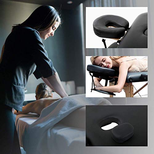Portable Massage Table 28 Inch Wide Adjustable Folding PU Leather C74314