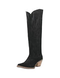 Black Knee High Casual Boots D3945