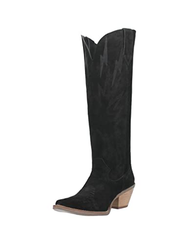Black Knee High Casual Boots D3945
