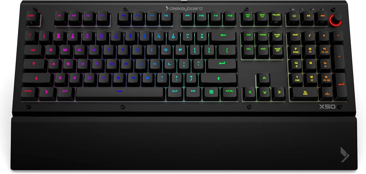 Wired Mechanical Keyboard, Cherry MX Brown Switches, Aluminum Top (104 Keys, Black) W435766