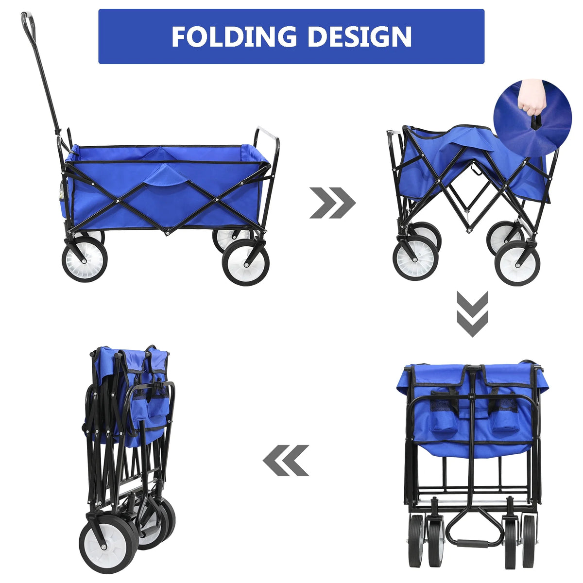 Collapsible Outdoor Utility Wagon Cart L8231