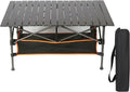 Heavy Duty Aluminum Camping Table with Carry Bag L591093