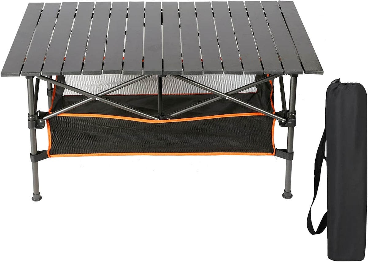 Heavy Duty Aluminum Camping Table with Carry Bag L591093