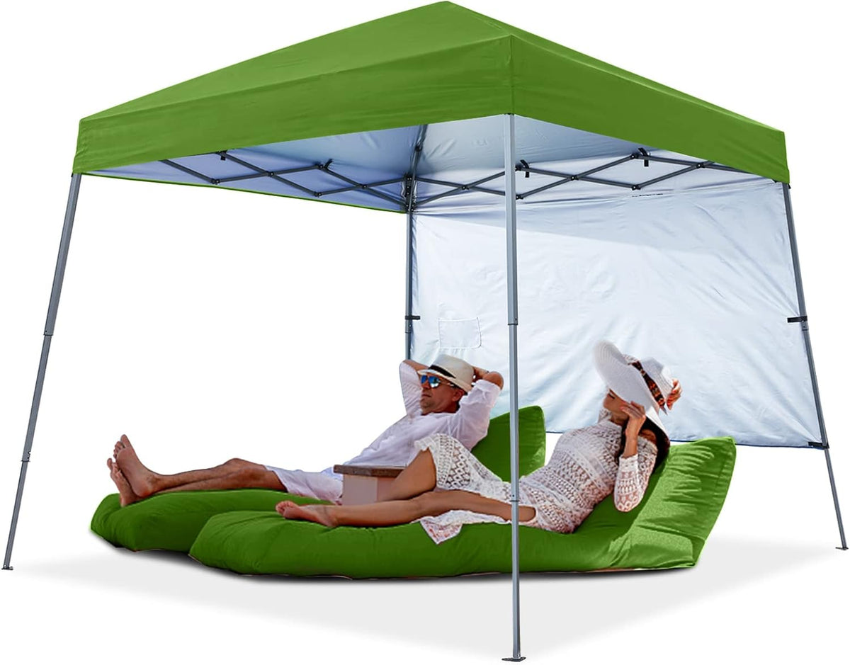 Pop Up Beach Tent with UPF50+ Sun Shade 8 x 8 ft Sky Blue D313362