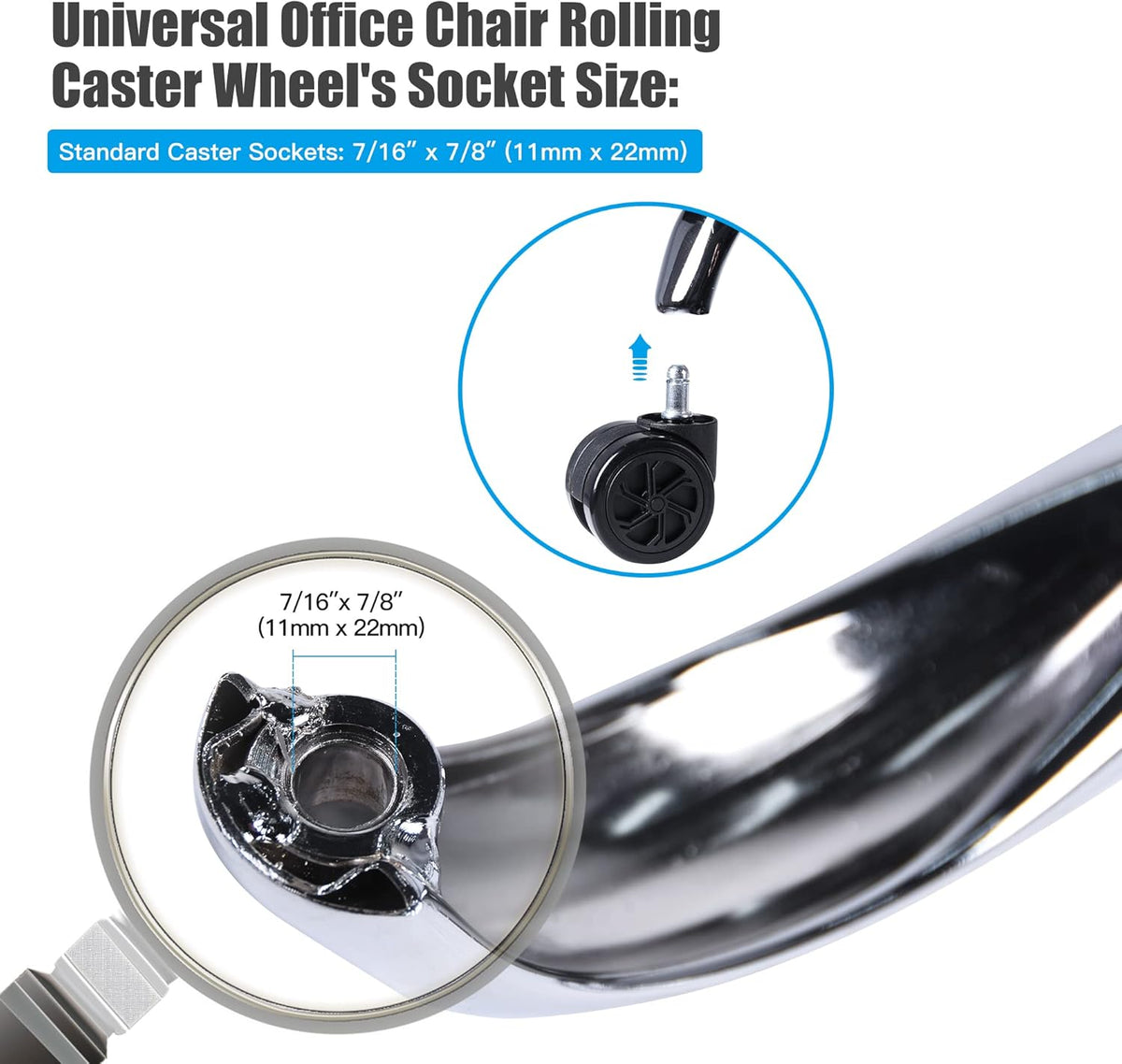Office Chair Base with Casters Replacement Parts O188