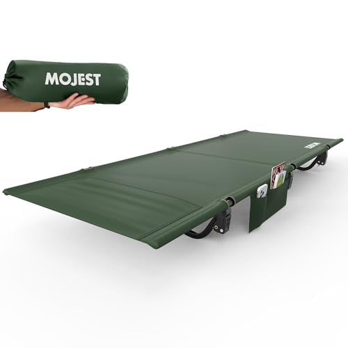 Ultralight Portable Folding Camping Cot, 350 lbs, Black S426