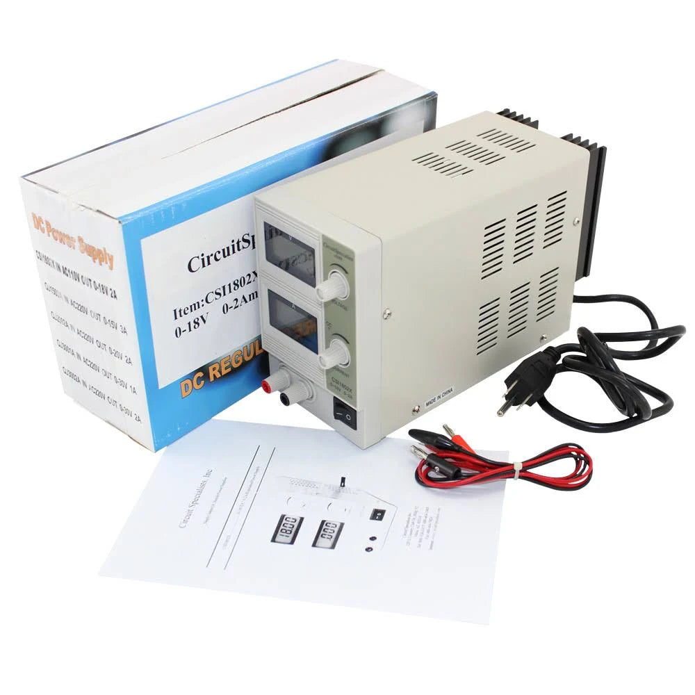 18 Volt DC 2.0 Amp Linear Bench Power Supply W4789