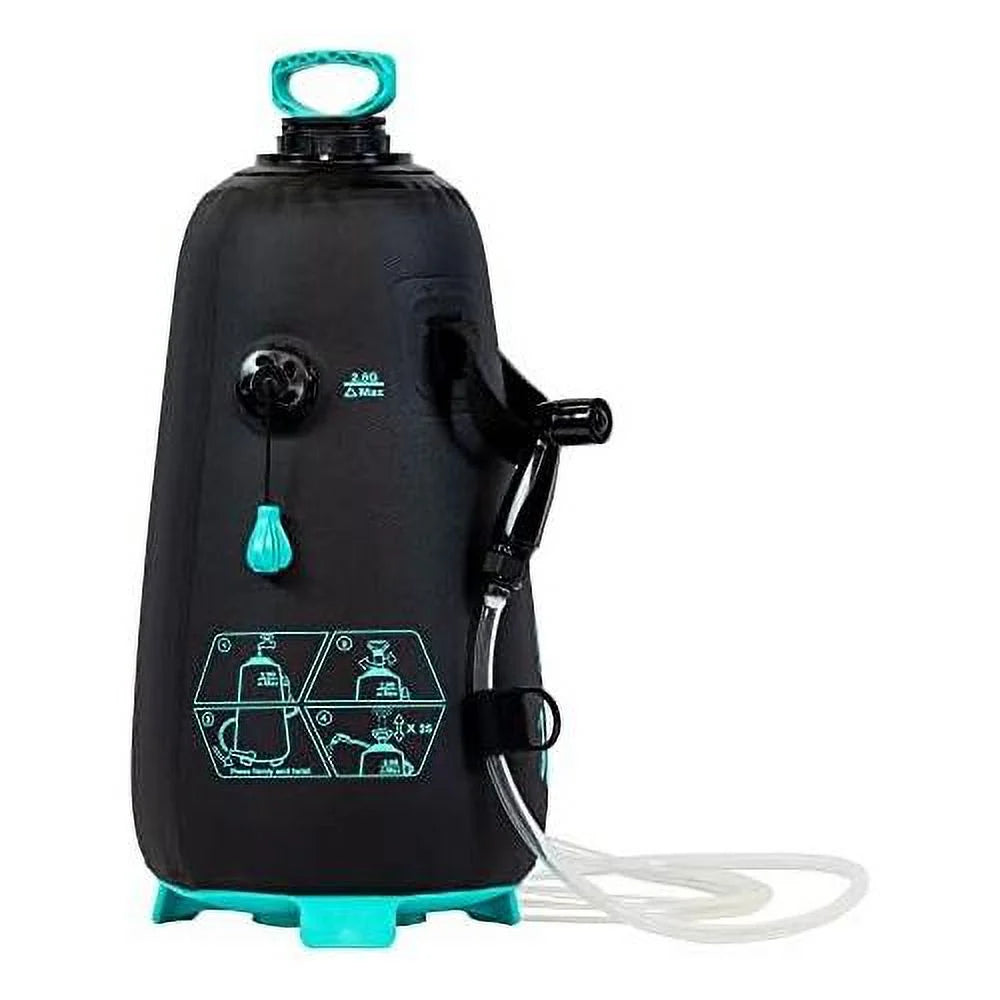 Portable Shower with Travel Case, Shower Head and 7Ft Hose, Holds 2.5 Gallons J189005