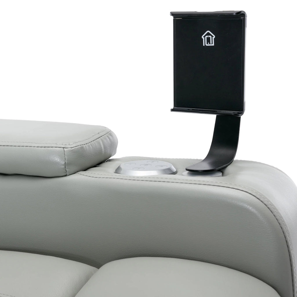 Oversized PU Leather Recliner with Cup Holder Y305861