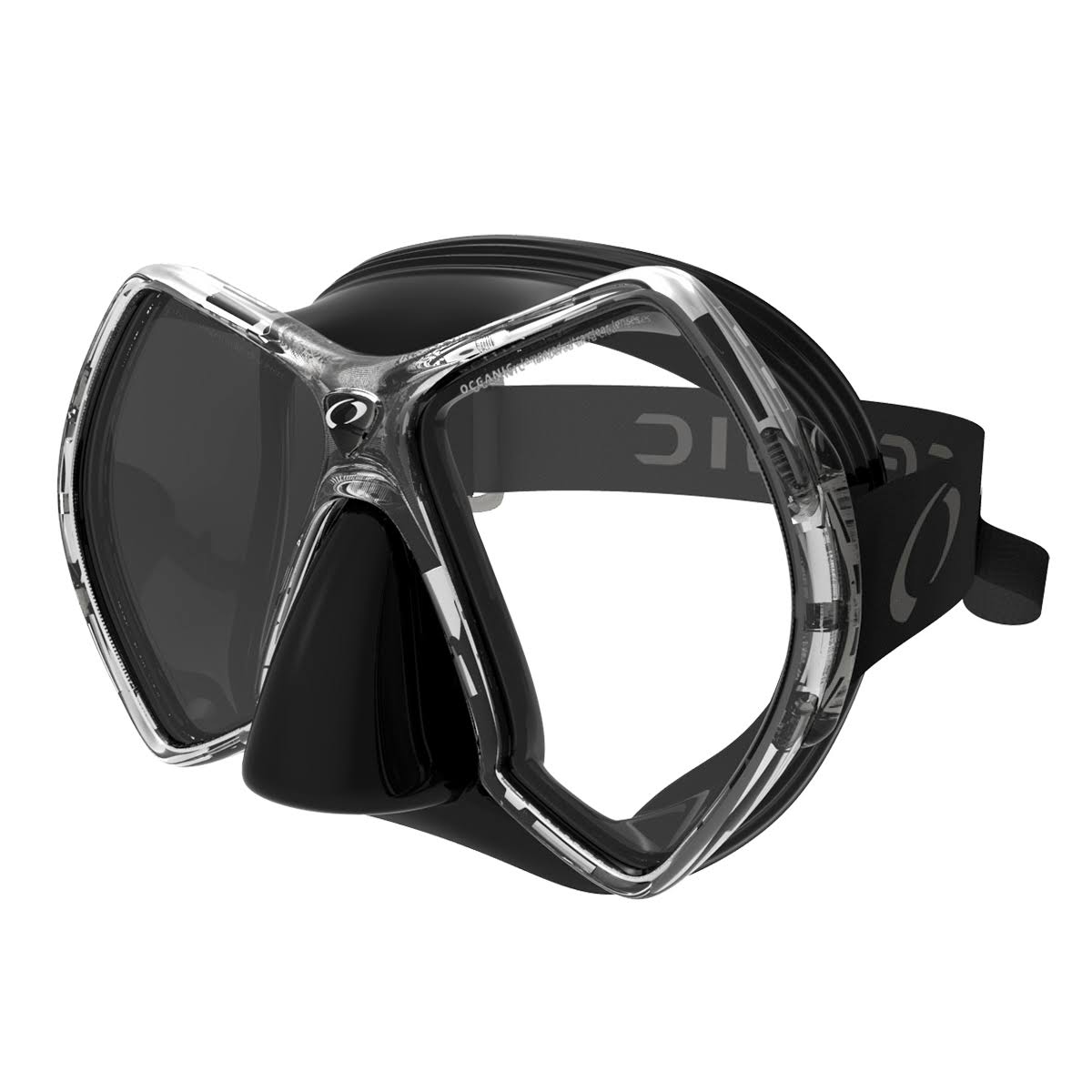 Black/Gray Clear Lens Scuba Mask B134377