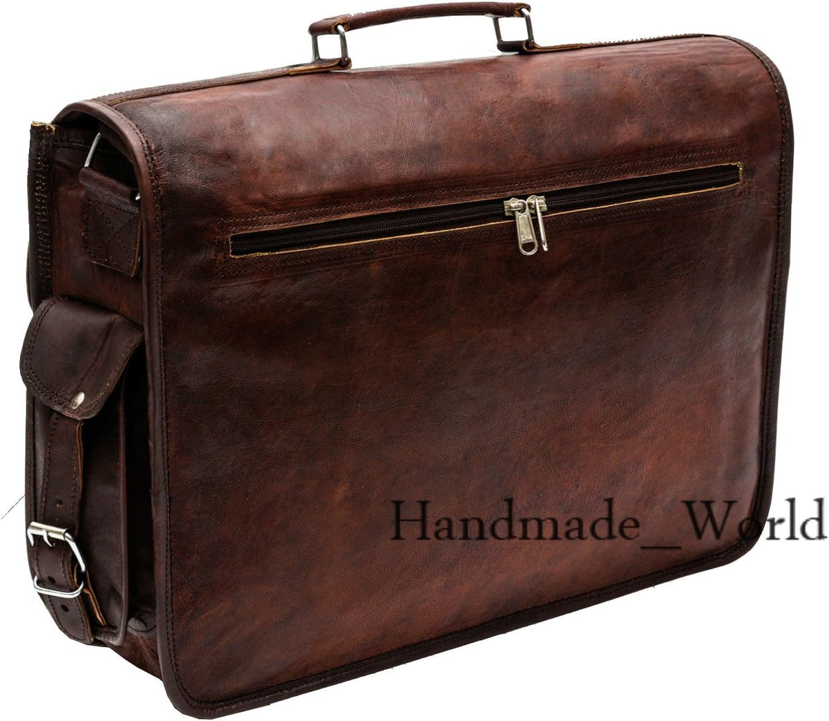 Leather Messenger Laptop Bag Satchel (11 X 15) W430
