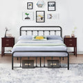 3-Piece Bedroom Set with Full Metal Bed Frame and 2 Nightstands M463732