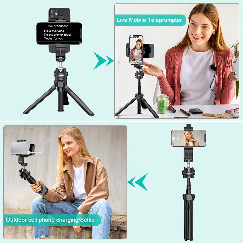 Phone Tripod Mount Teleprompter for Smartphone T82527