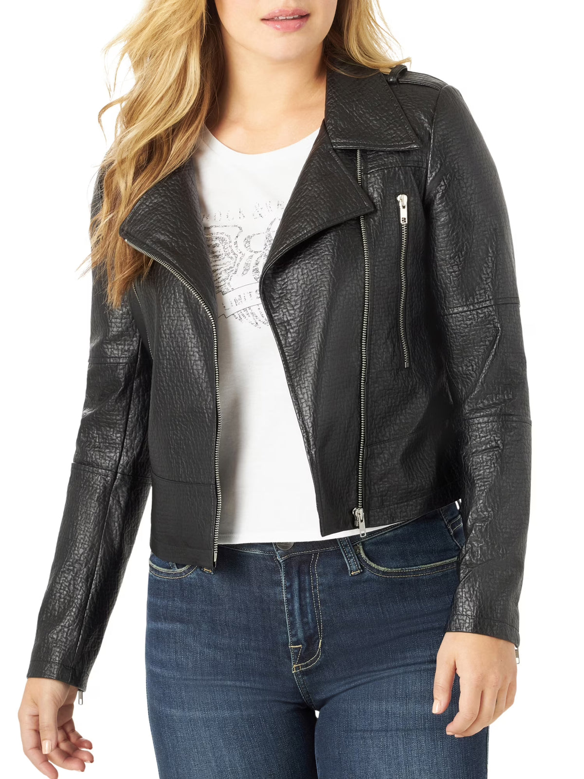 Faux Leather Jacket R8552