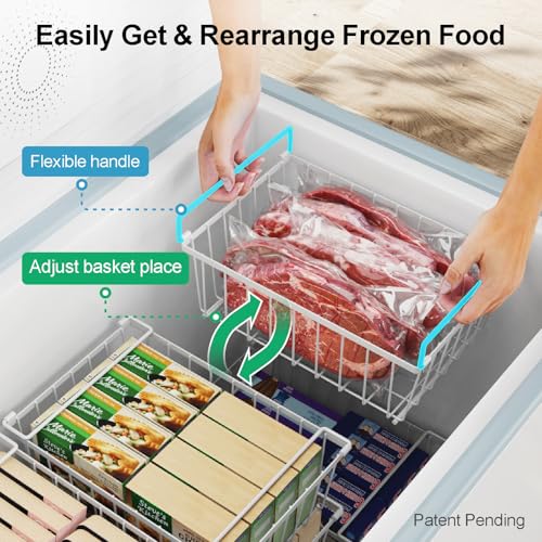 4 Pack Stackable Black Freezer Organizer Bins A150102