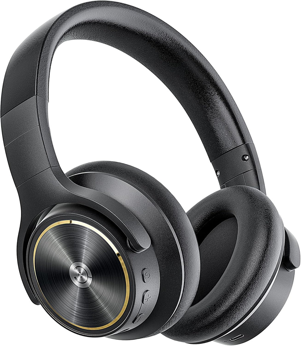 Wireless Bluetooth Headphones with 40dB Noise Reduction, 40H, aptX HD, Hi-Res Audio, Deep Bass, 5 Built-in Mics J908820