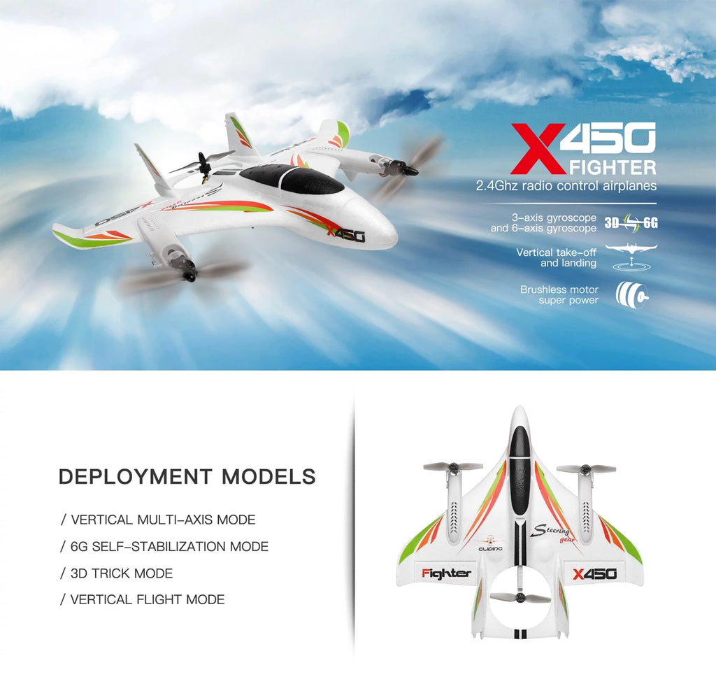 RC Airplane Brushless 2.4G 6CH Fixed Wing RTF I6615