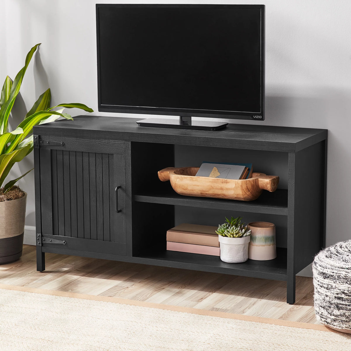 Rustic Weathered Oak TV Stand G84771