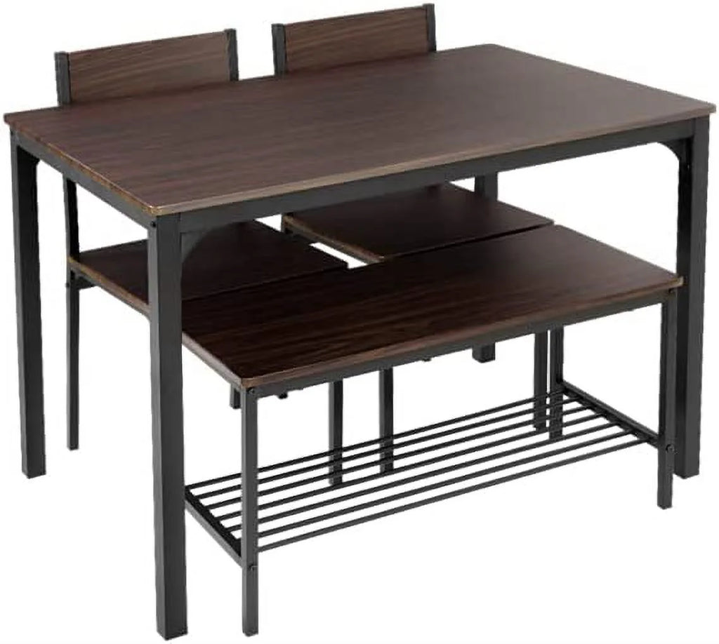 4 Person Dining Table Set with 2 Chairs and 1 Bench T10988