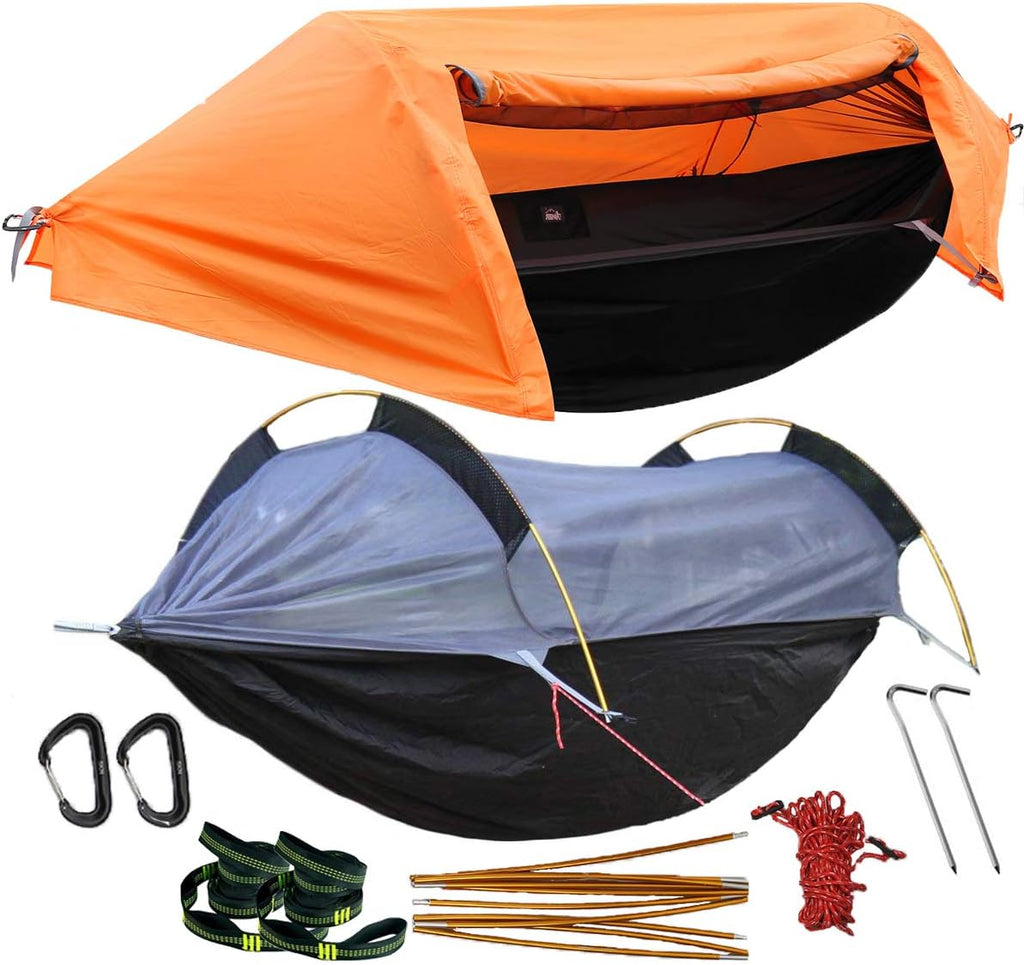 Camping Hammock with Net and Rainfly Cover P414768