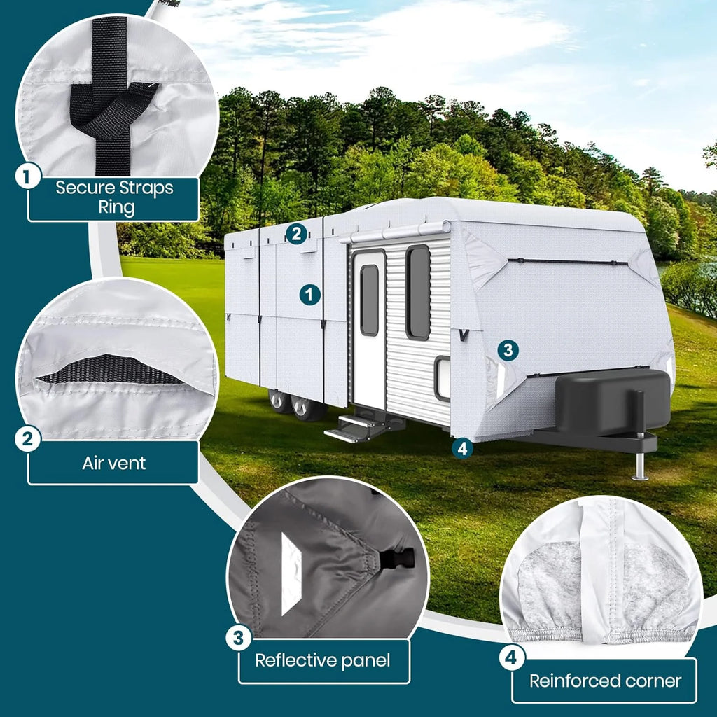 Ripstop Diamond Camper Cover Fits 20' - 22' N563