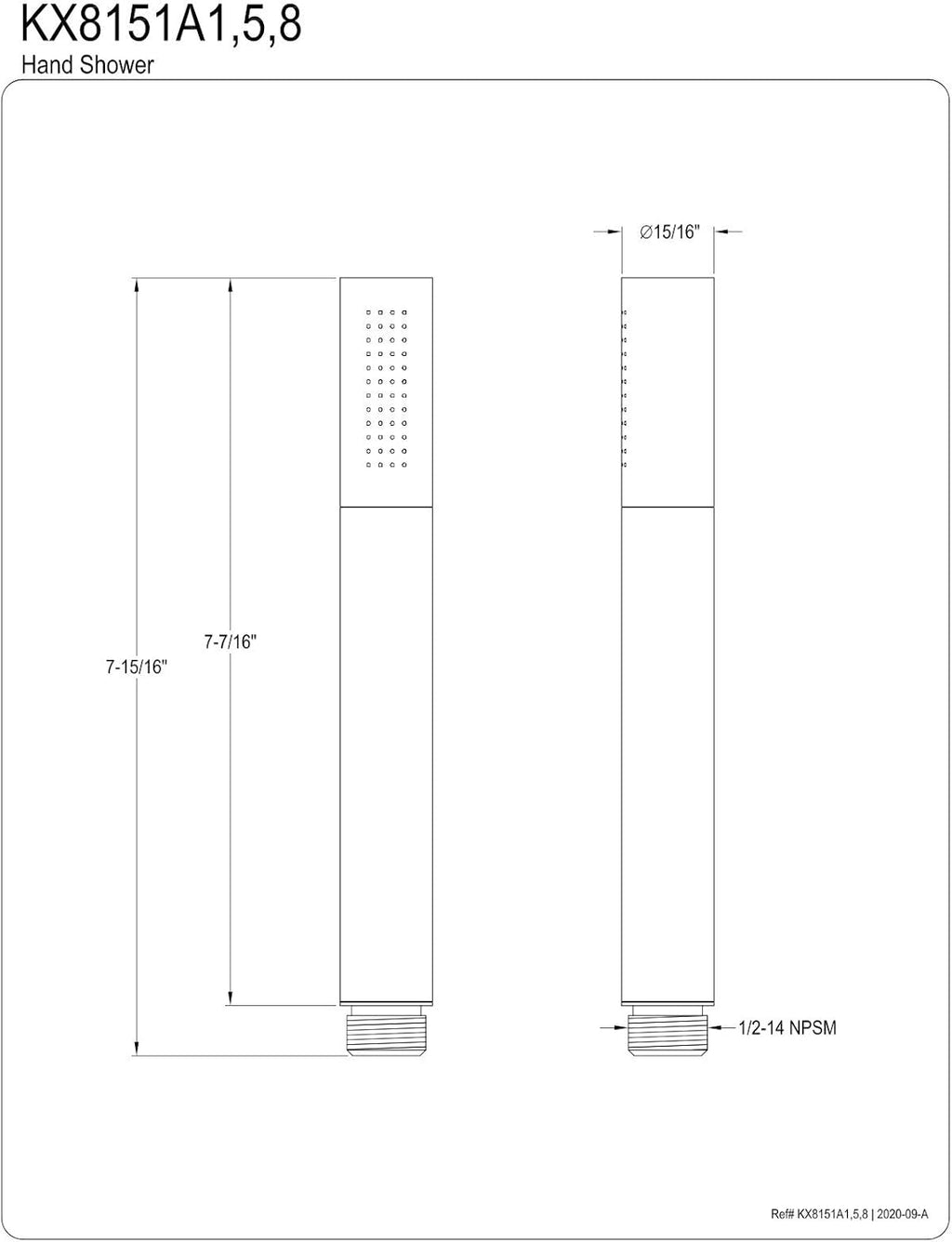 Brushed Nickel Hand Shower Head J45932
