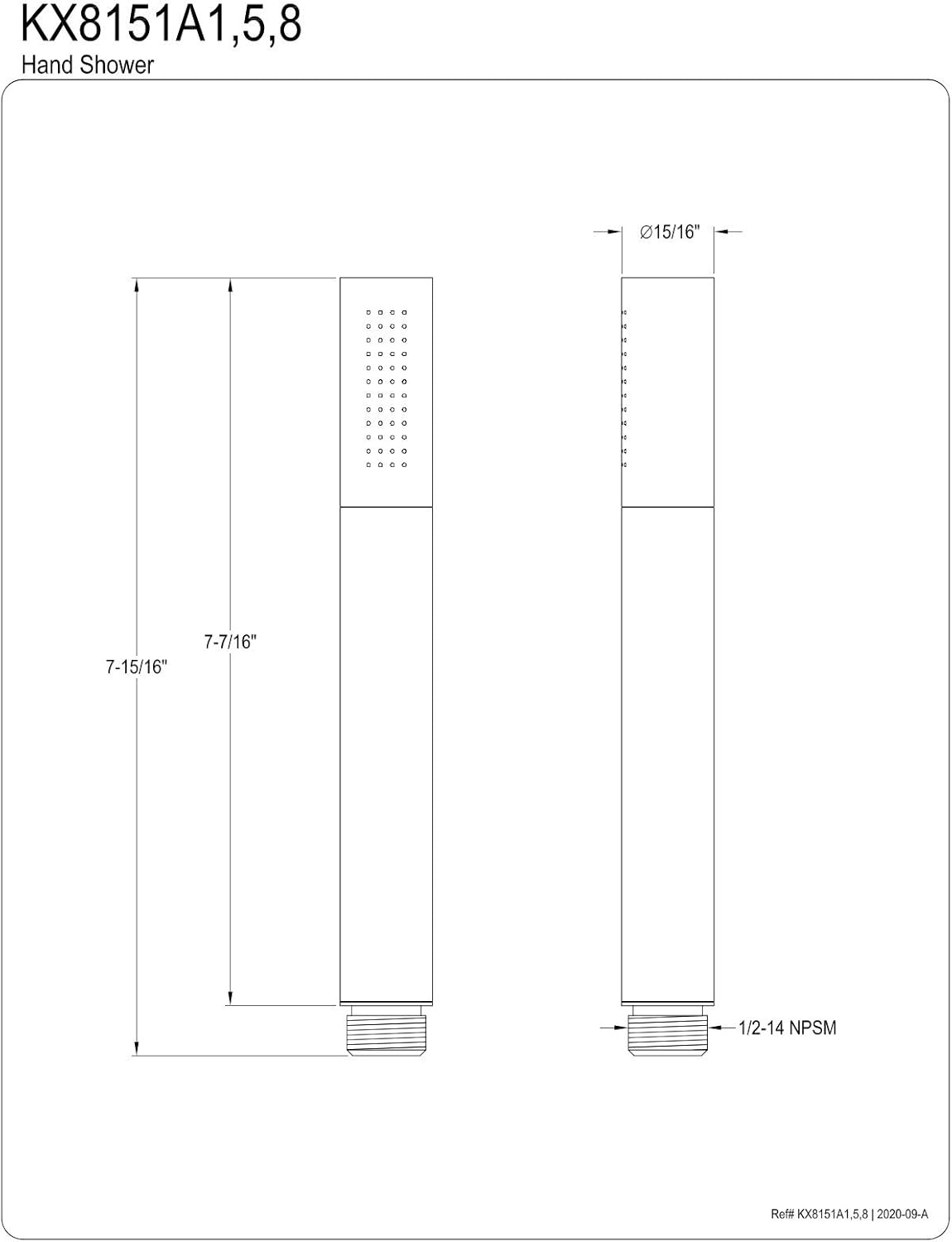 Brushed Nickel Hand Shower Head J45932