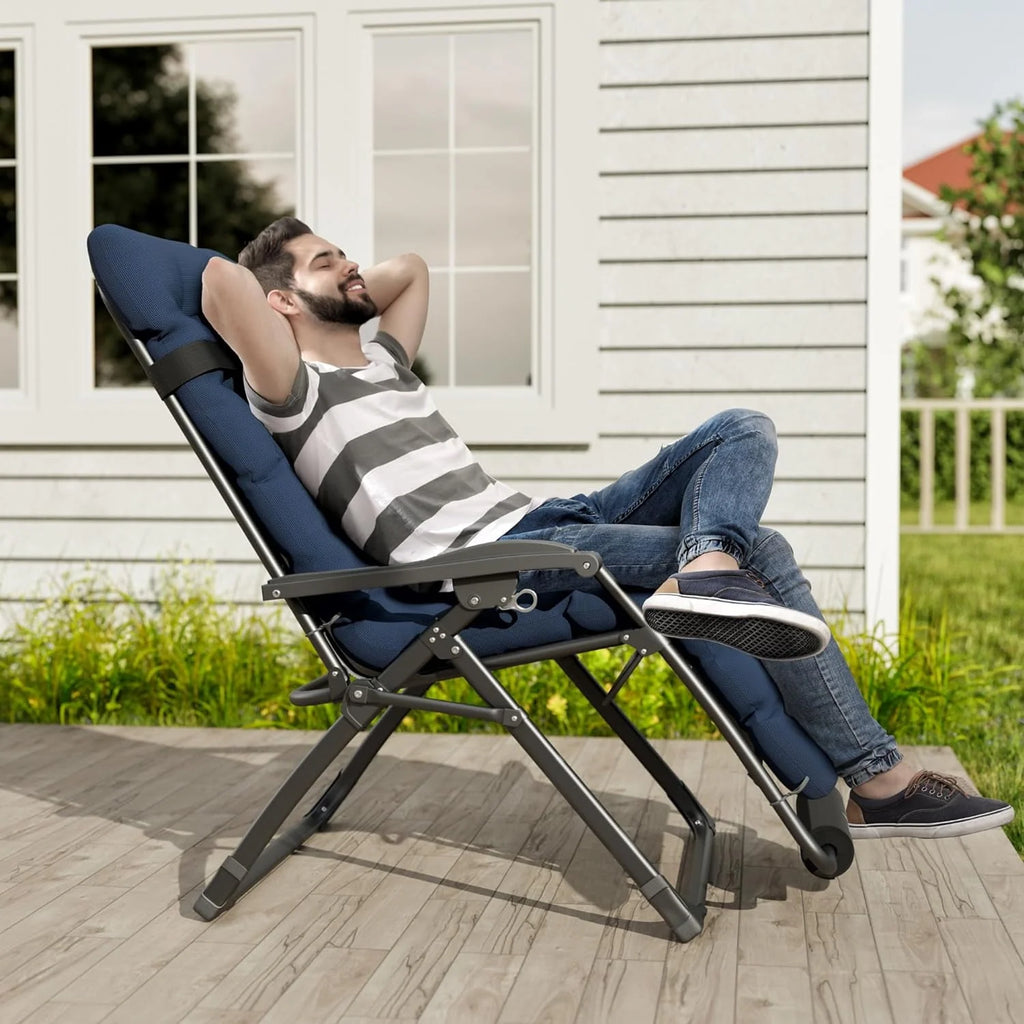 Oversized Zero Gravity Chair Set of 1 Black T75812