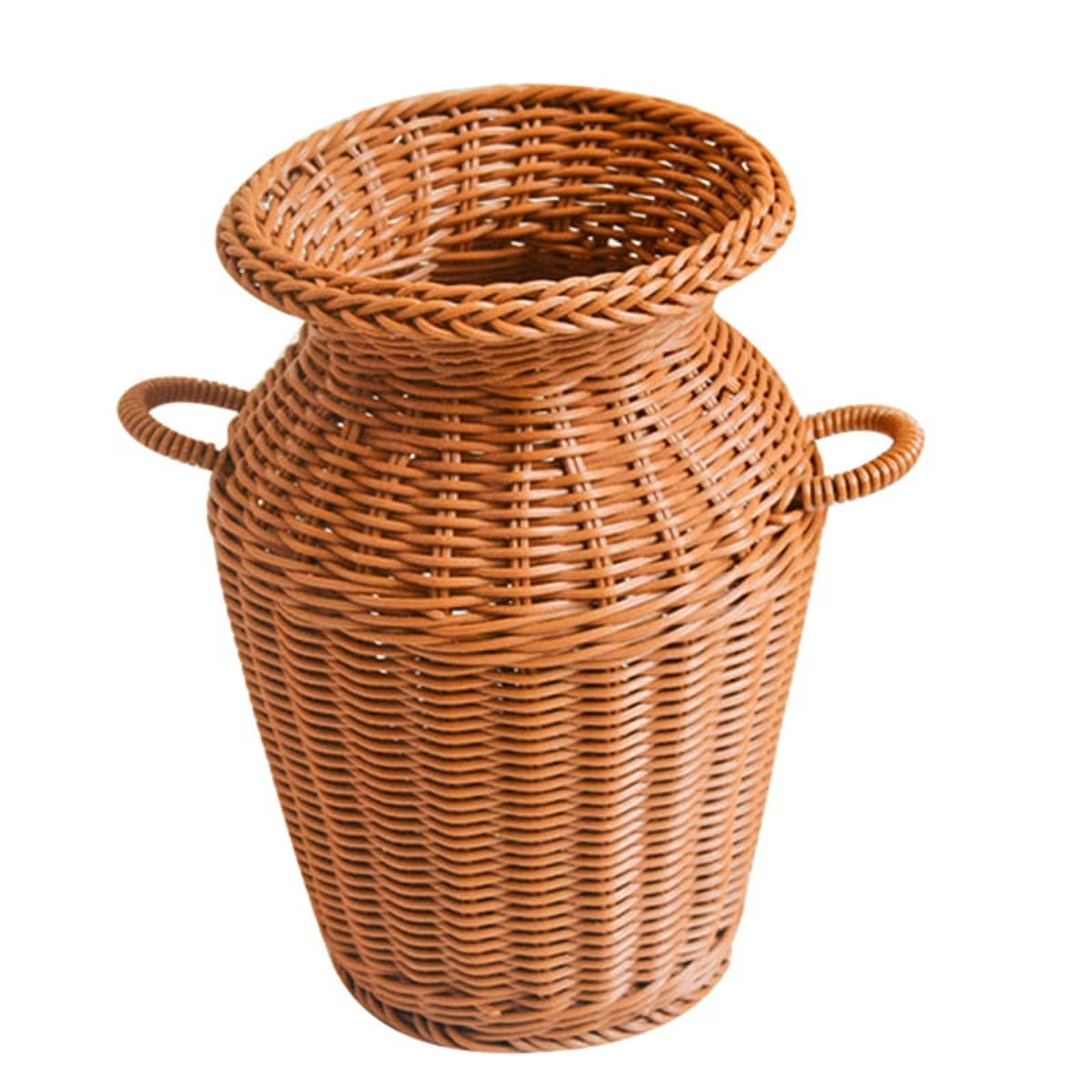 Imitation Rattan Woven Vase Tabletop Decoration Flower Pot P775934