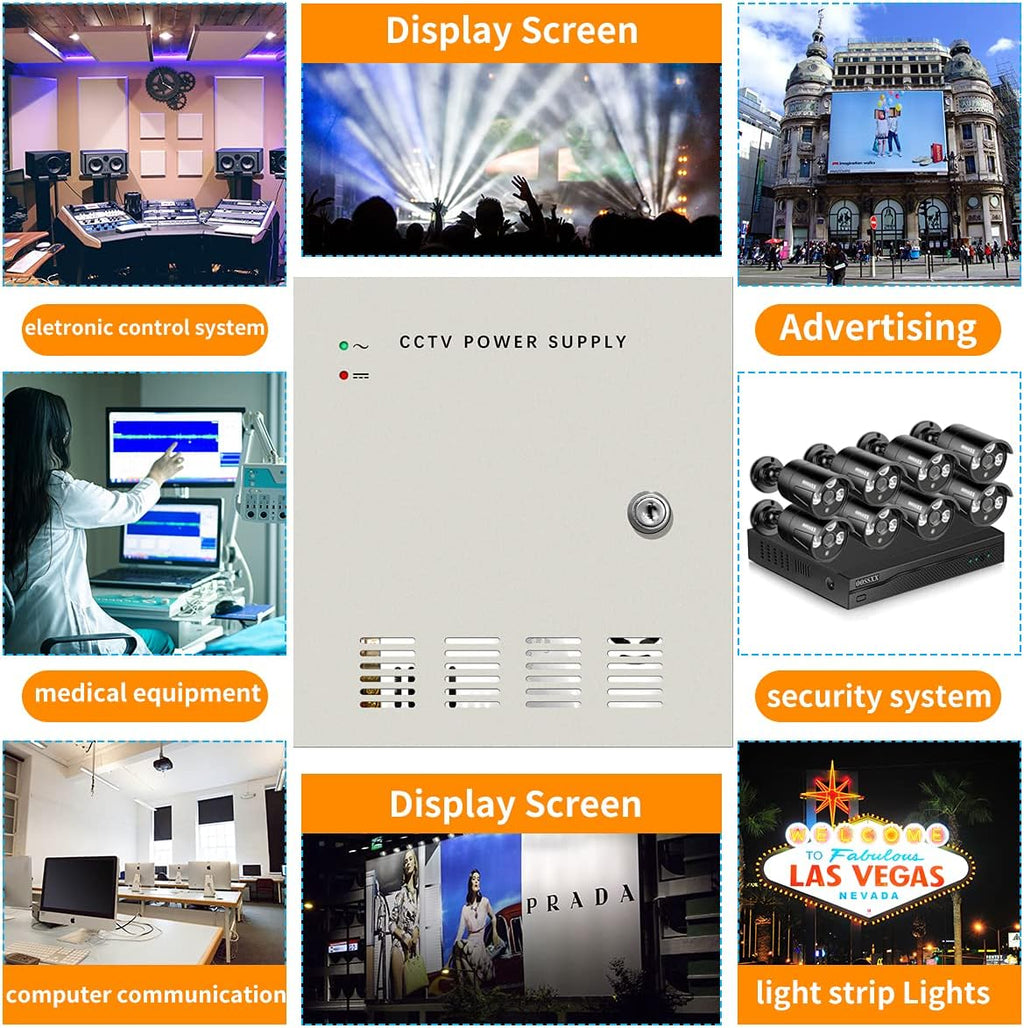18 Channel CCTV Power Supply Box R32838