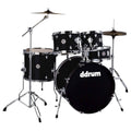 5-Piece Complete Drum Kit Midnight Black I410733