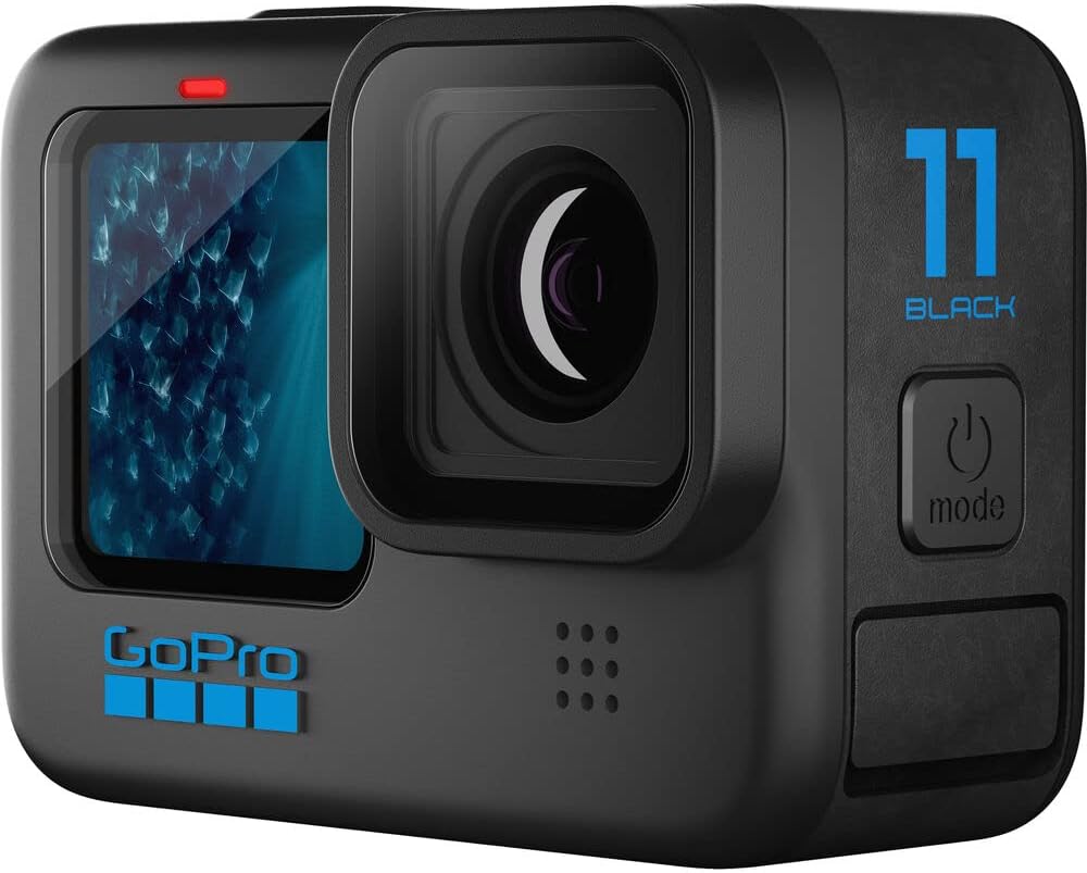 Waterproof Action Camera with 5.3K Ultra HD Video, 27MP Photos, 2 Extra Batteries and Charger J6293