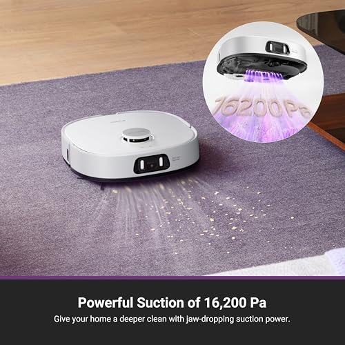 Black Robot Vacuum and Mop with Self Emptying Base S3769