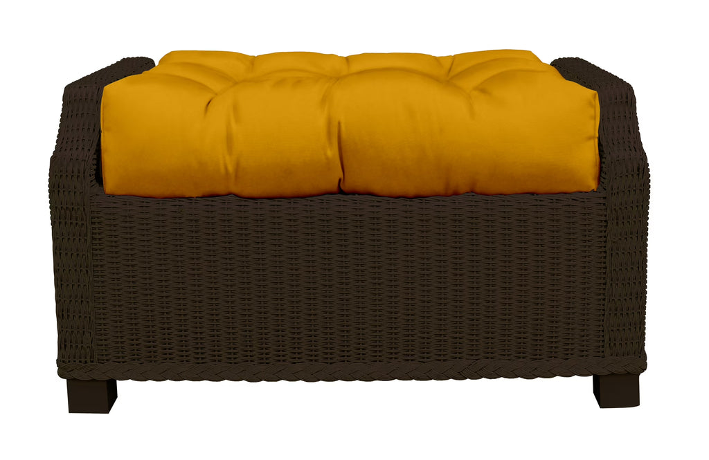 Canvas Sunflower Yellow Tufted Ottoman Replacement Cushion A622